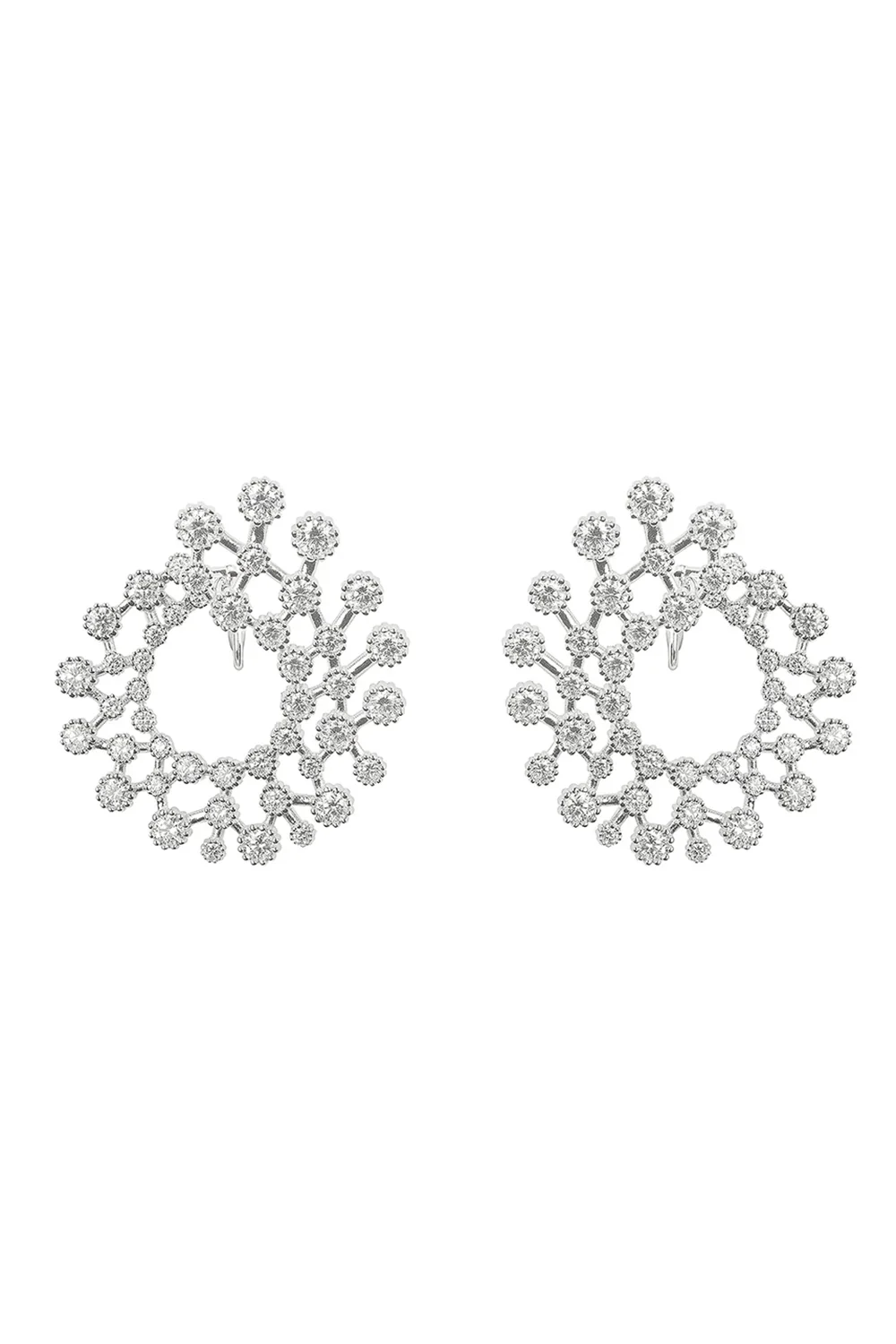 Zydo Round Diamond Wrap Earrings