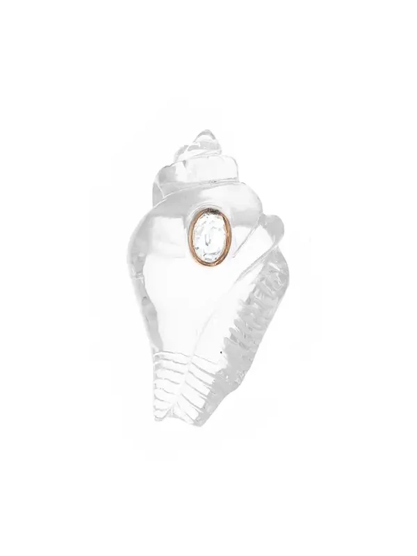 Sillimanite Clear Shell Bead
