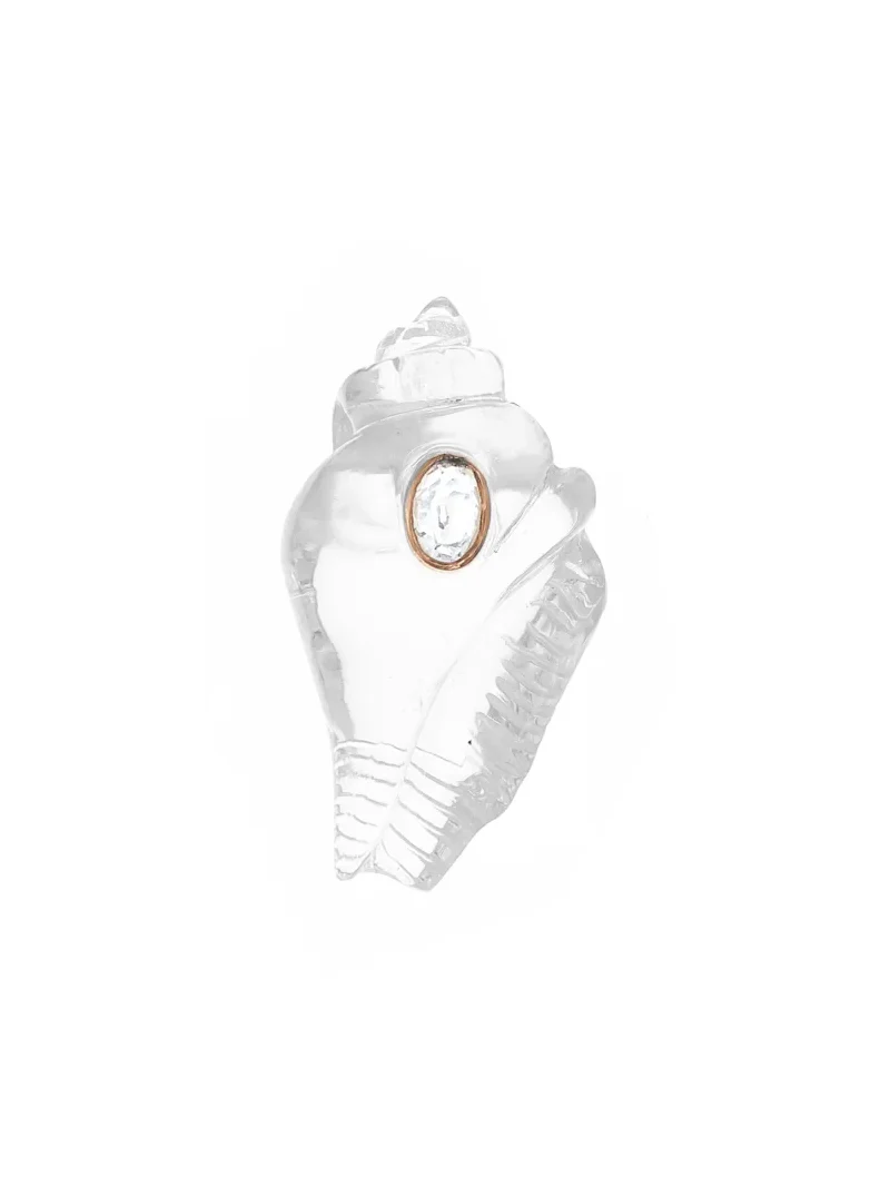 DEZSO BY SARA BELTRÁN Sillimanite Clear Shell Bead