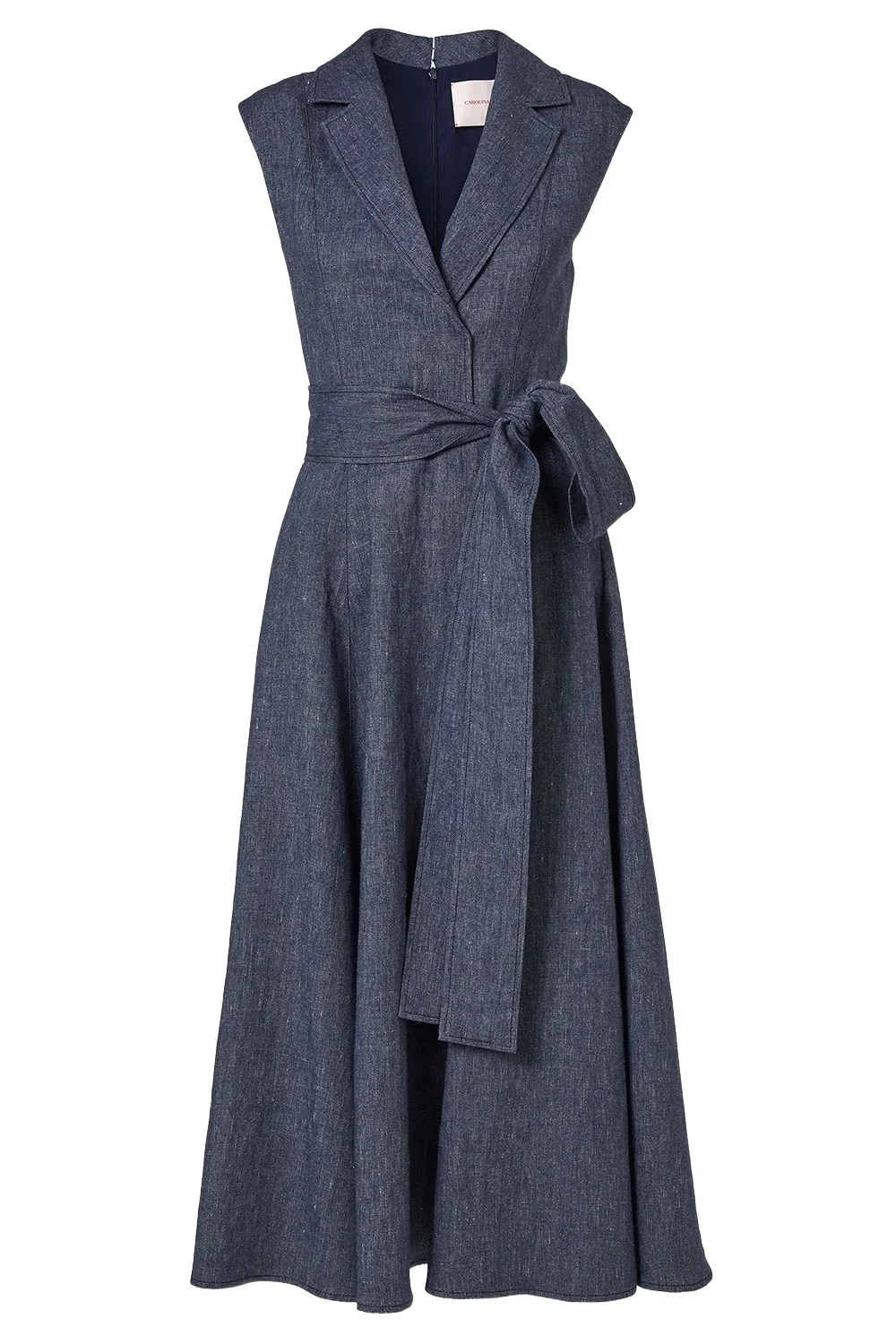 Sleeveless Midi Trench Dress