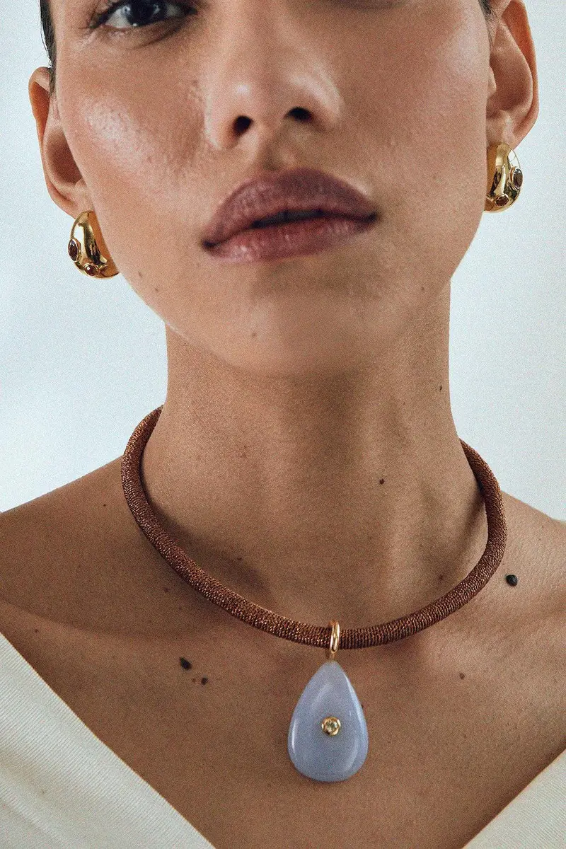 Lizzie Fortunato Studded Gold Mini Arp Earrings | Thumbnail 2 Lizzie Fortunato Studded Gold Mini Arp Earrings | Thumbnail 2