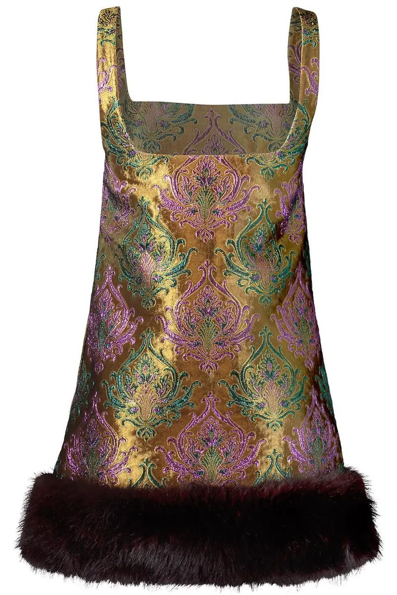Retrofête Sulvie Brocade Dress | Thumbnail 2 Retrofête Sulvie Brocade Dress | Thumbnail 2