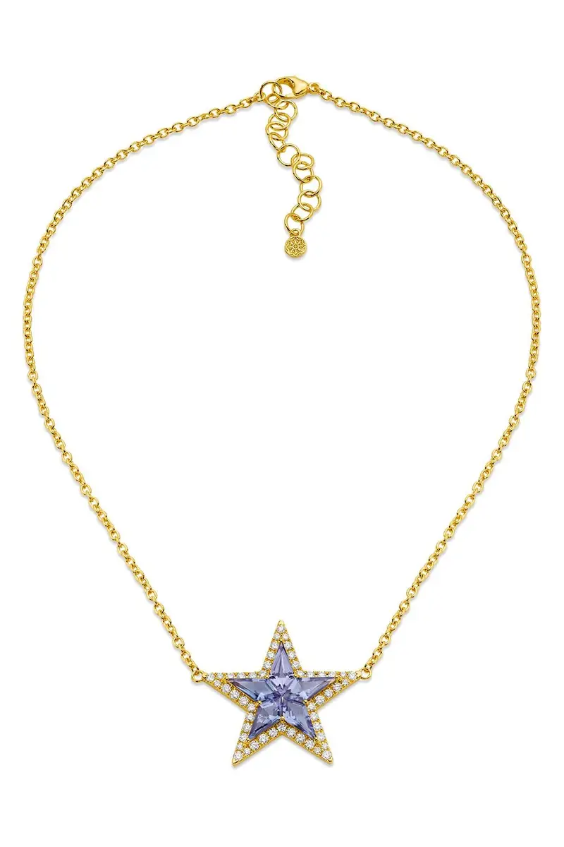 BUDDHA MAMA Tanzanite Kite Star Necklace | Image 1 BUDDHA MAMA Tanzanite Kite Star Necklace | Image 1