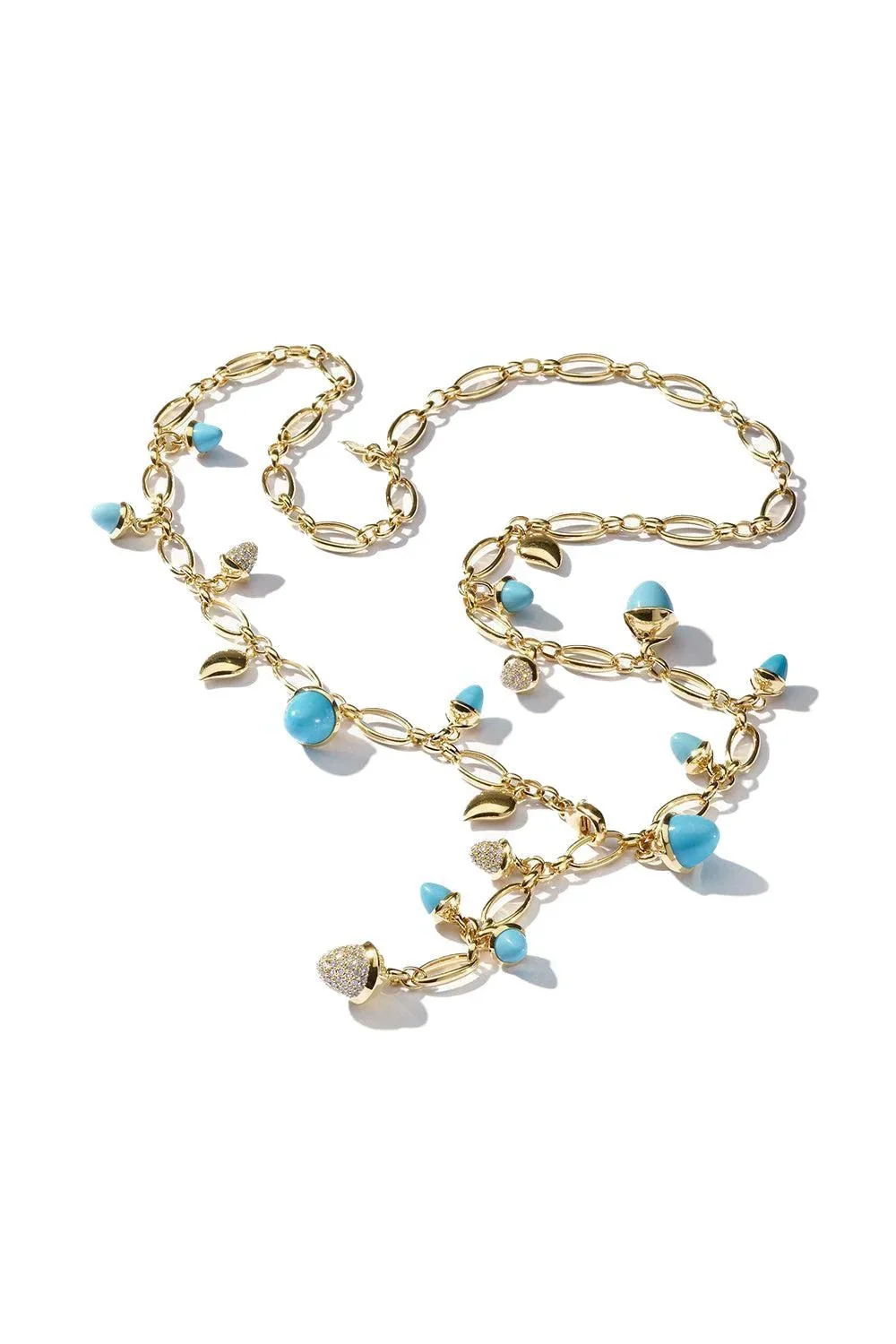 TAMARA COMOLLI Turquoise Diamond Mikado Necklace