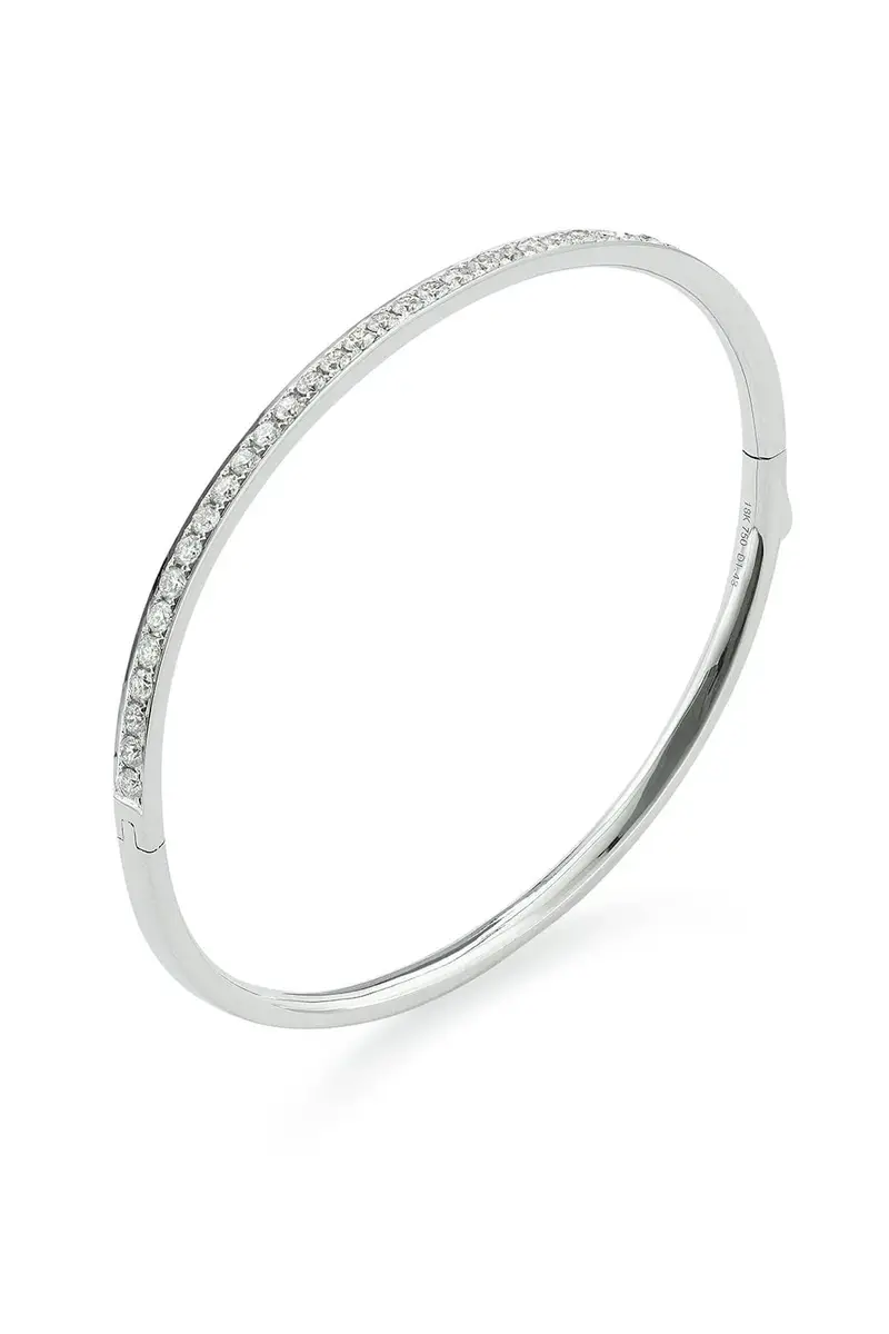 Uno Diamond Bangle - White Gold Uno Diamond Bangle - White Gold