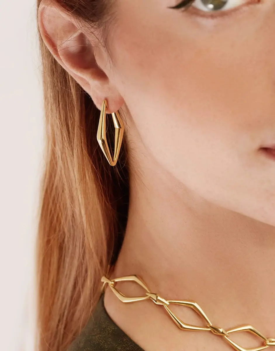 PARULINA Uptown Girl Medium Hoops | Thumbnail 3
