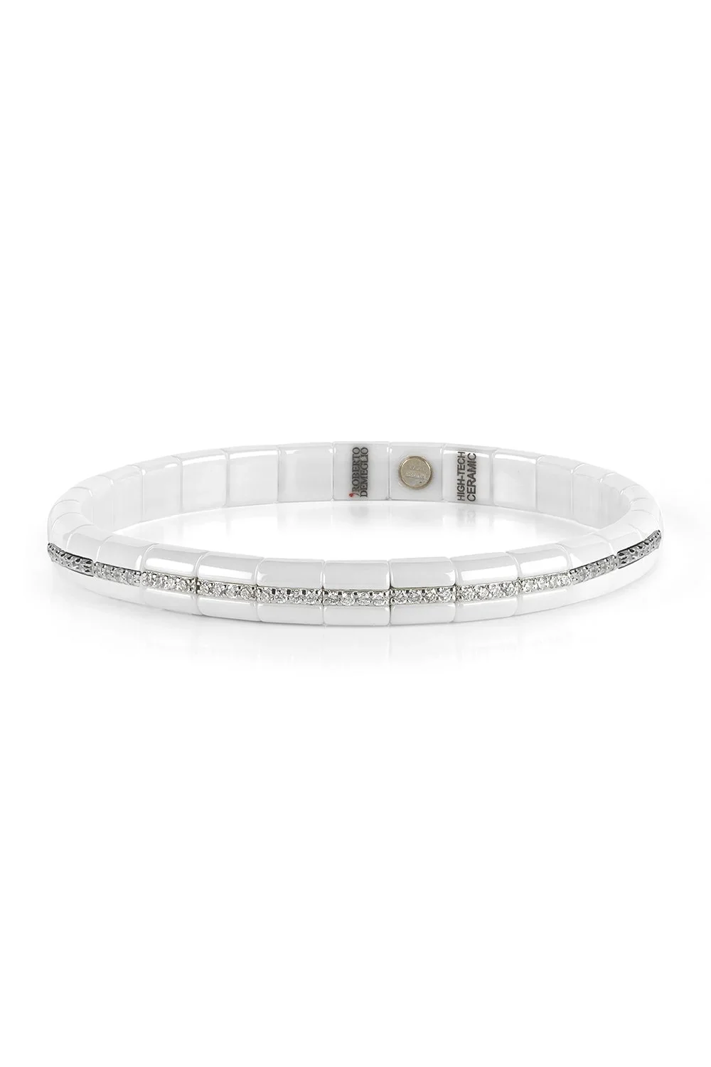 White Ceramic Eternity Pura Stretch Bracelet White Ceramic Eternity Pura Stretch Bracelet