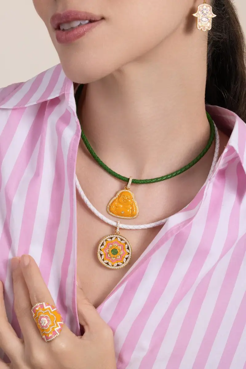 BUDDHA MAMA White Faux Leather Cord | Thumbnail 2