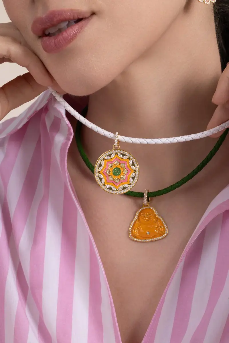 BUDDHA MAMA White Faux Leather Cord | Thumbnail 3