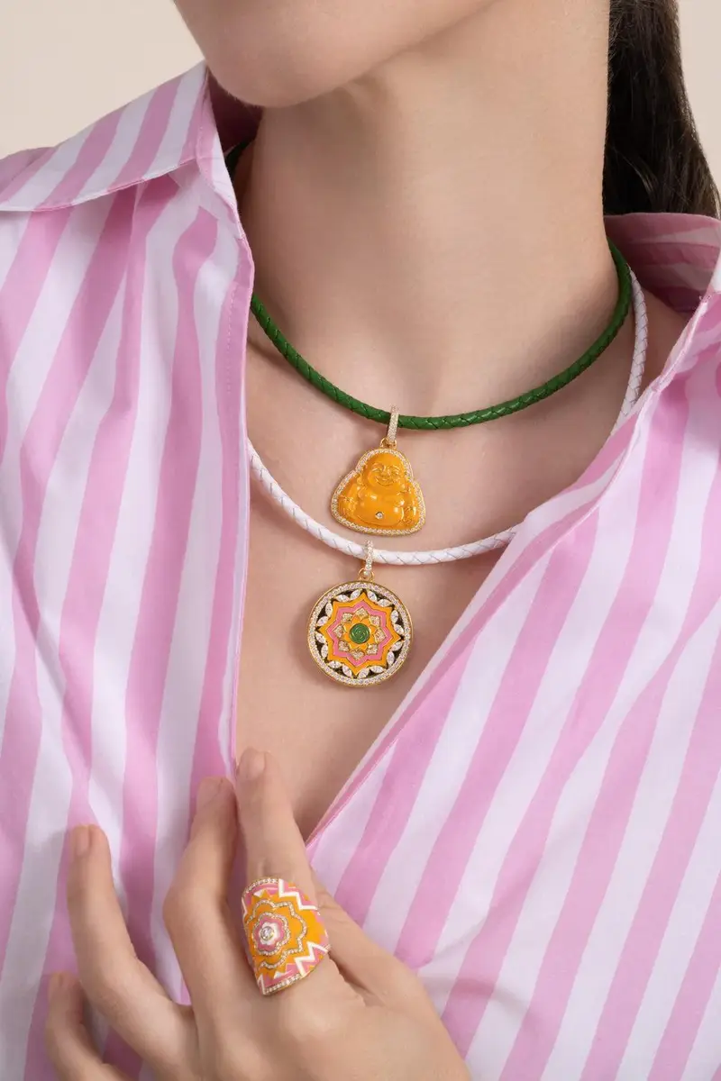 BUDDHA MAMA White Faux Leather Cord | Thumbnail 4