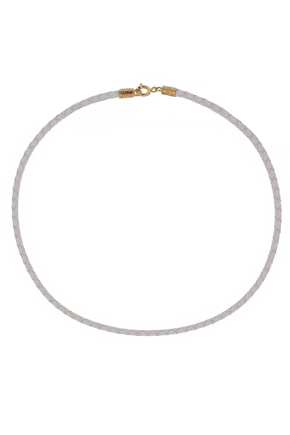 BUDDHA MAMA White Faux Leather Cord