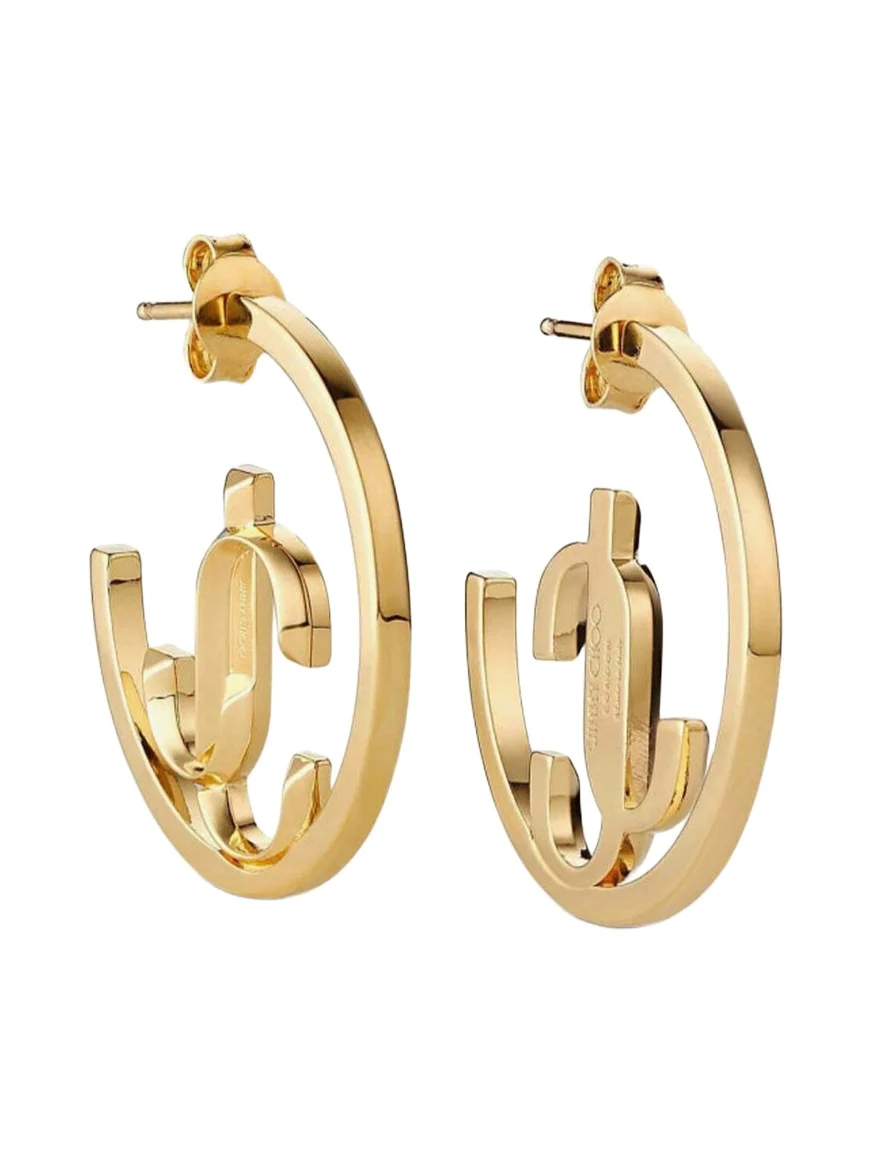 Jimmy Choo Jc Monogram Hoops