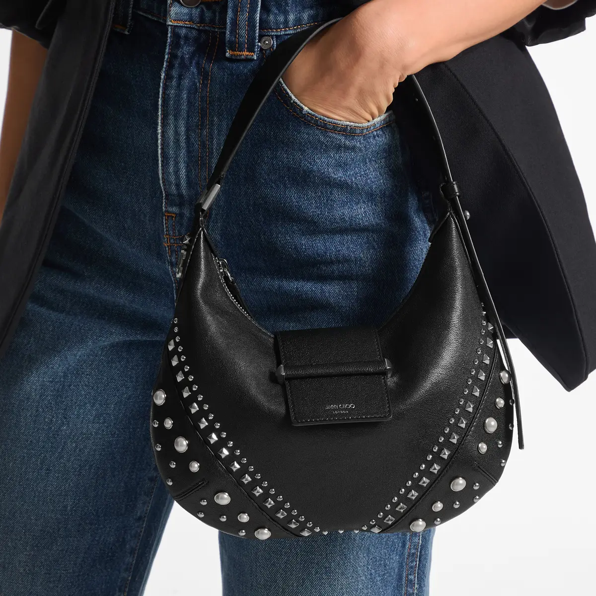 Jimmy Choo Bar Hobo Small | Thumbnail 3