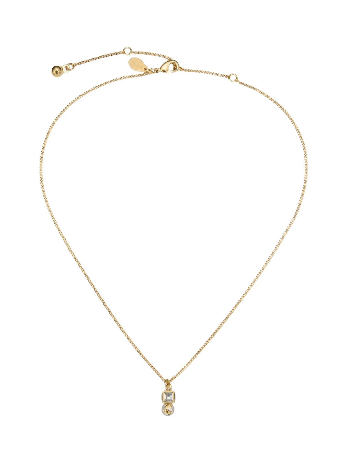 Jimmy Choo Jc Pearl Cube Pendant