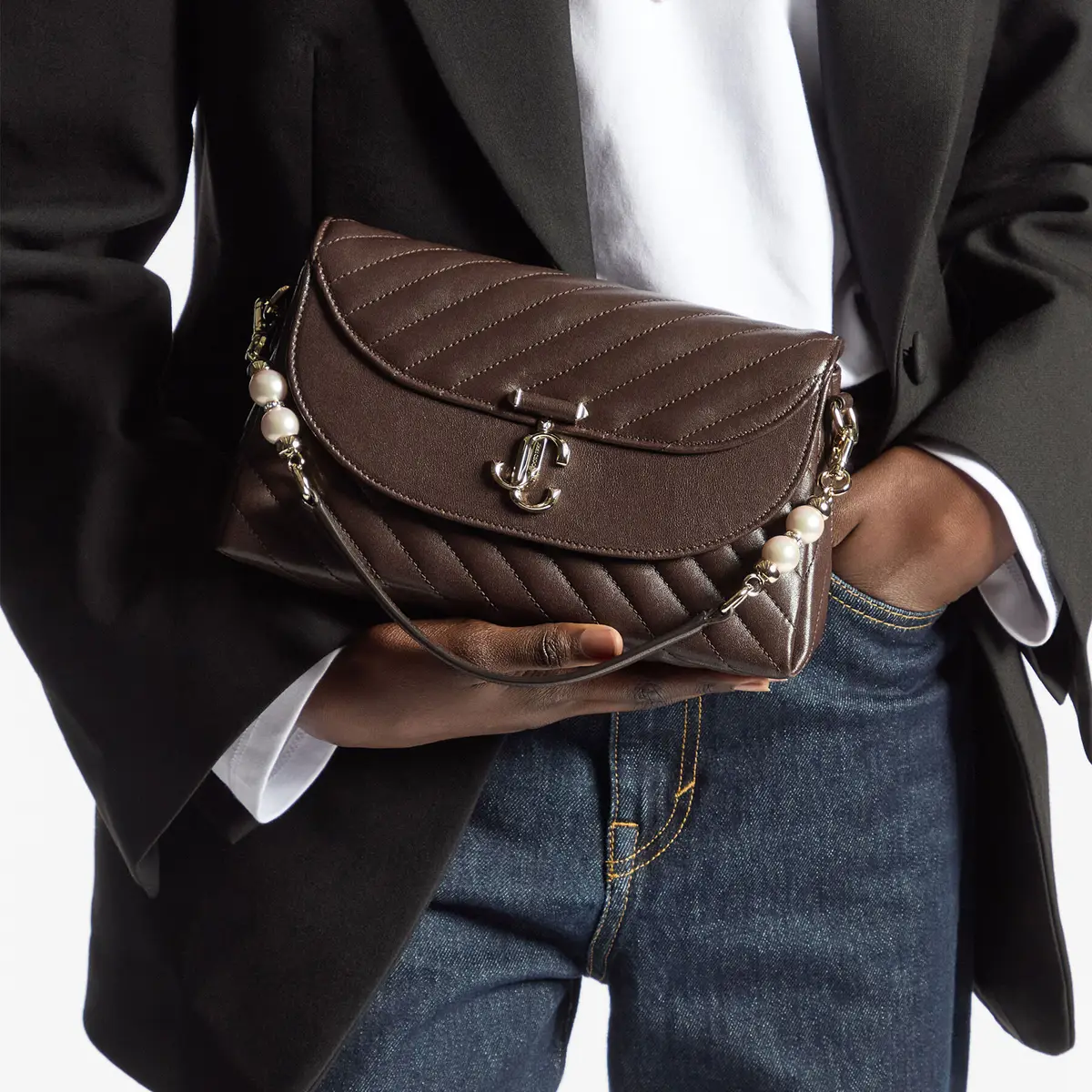 Jimmy Choo Curve Top Handle | Thumbnail 3