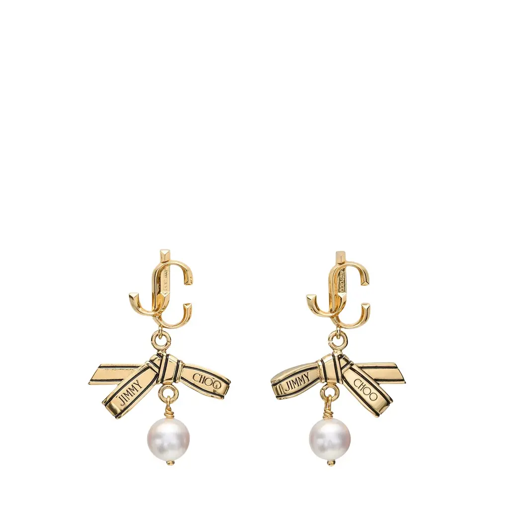 Jimmy Choo Ribbon Pearl Earring | Image 1 Jimmy Choo Ribbon Pearl Earring | Image 1