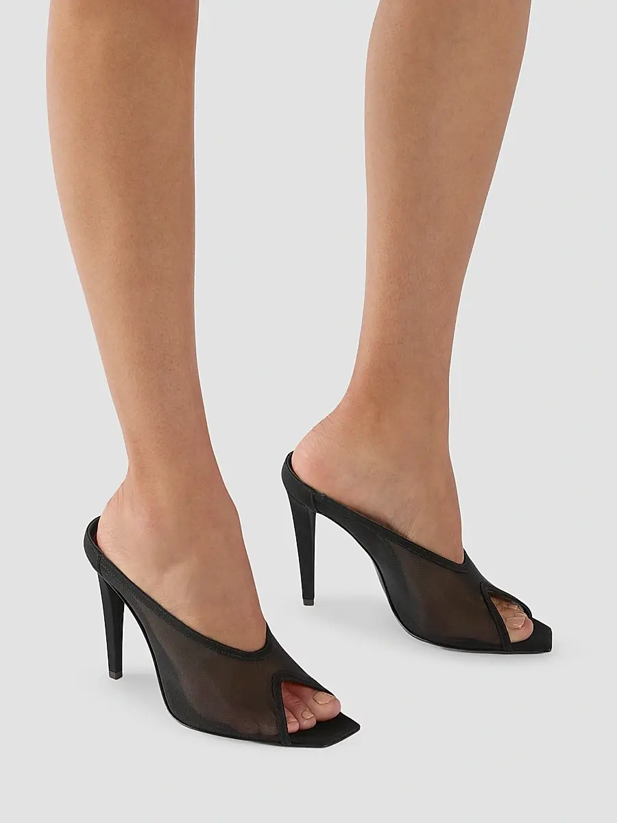 Giuseppe Zanotti Women's Brivido 105MM Mesh Mules | Thumbnail 2 Giuseppe Zanotti Women's Brivido 105MM Mesh Mules | Thumbnail 2