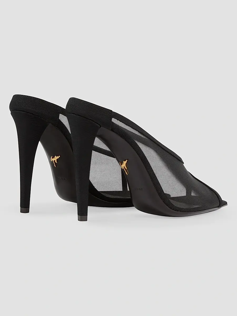 Giuseppe Zanotti Women's Brivido 105MM Mesh Mules | Thumbnail 3 Giuseppe Zanotti Women's Brivido 105MM Mesh Mules | Thumbnail 3