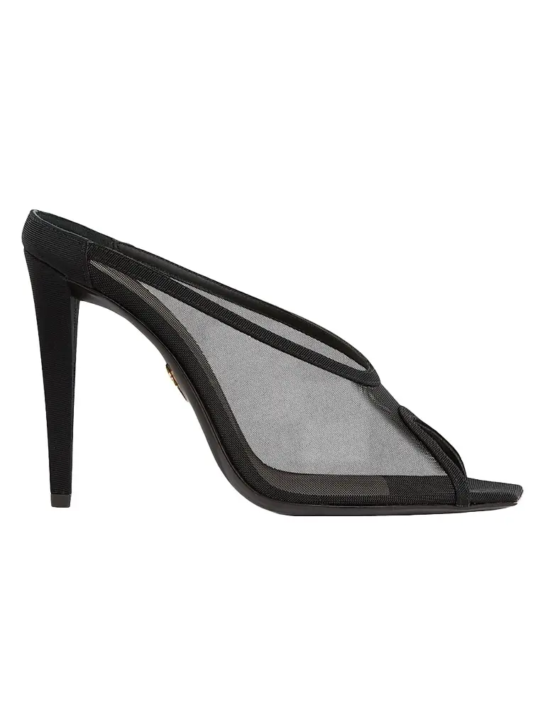Giuseppe Zanotti Women's Brivido 5MM Mesh Mules - Nero | Image 1 Giuseppe Zanotti Women's Brivido 5MM Mesh Mules - Nero | Image 1