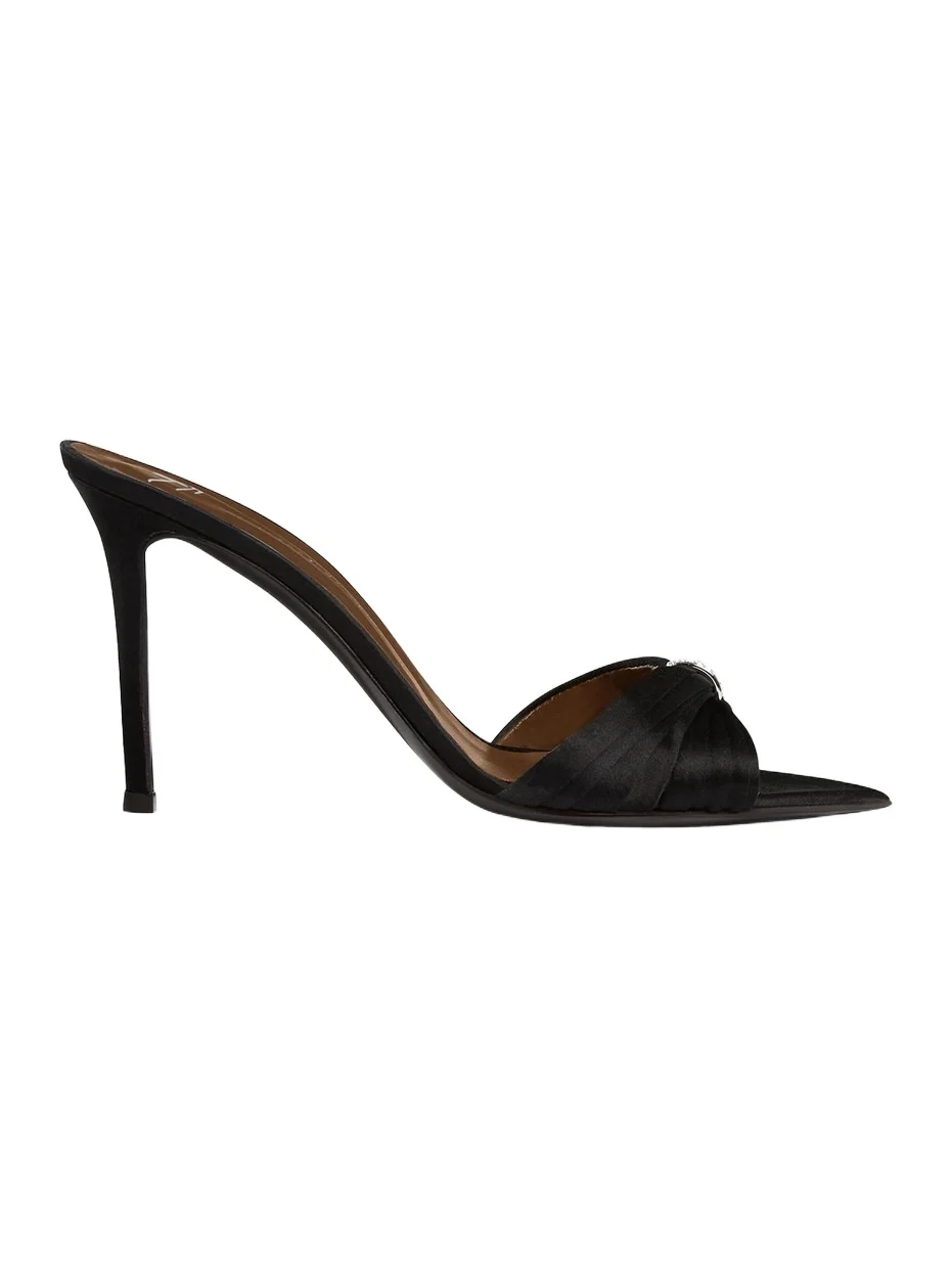 Women's Intrigo 90MM Silk Stiletto Mules Women's Intrigo 90MM Silk Stiletto Mules