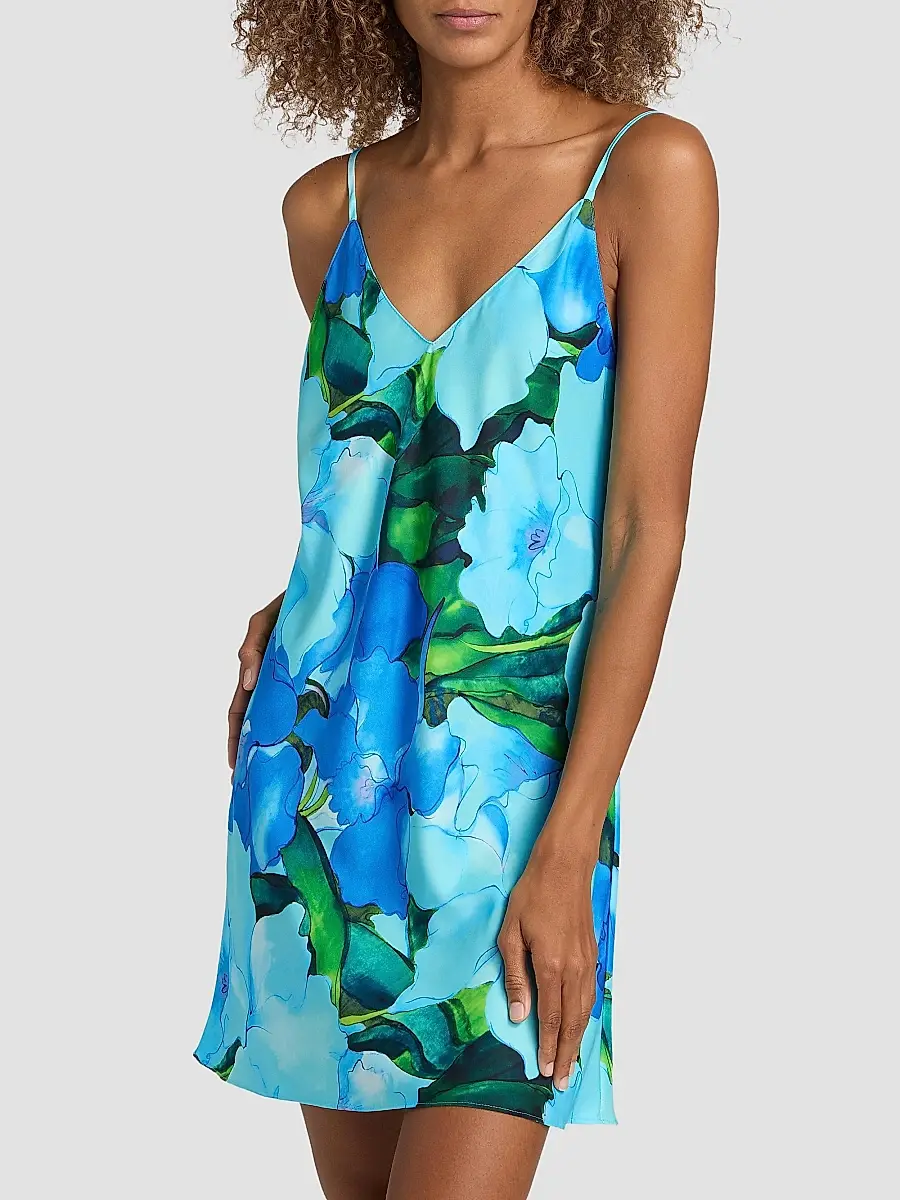 Natori Women's Isla Floral Charmeuse Chemise | Thumbnail 3