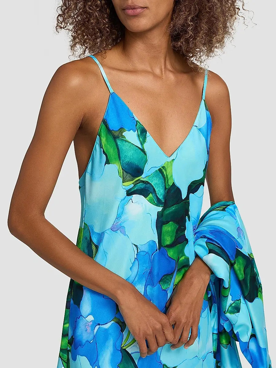 Natori Women's Isla Floral Charmeuse Chemise | Thumbnail 5