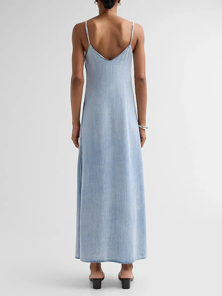 Generation Love Women's Marcella Denim Maxi Dress | Thumbnail 3 Generation Love Women's Marcella Denim Maxi Dress | Thumbnail 3