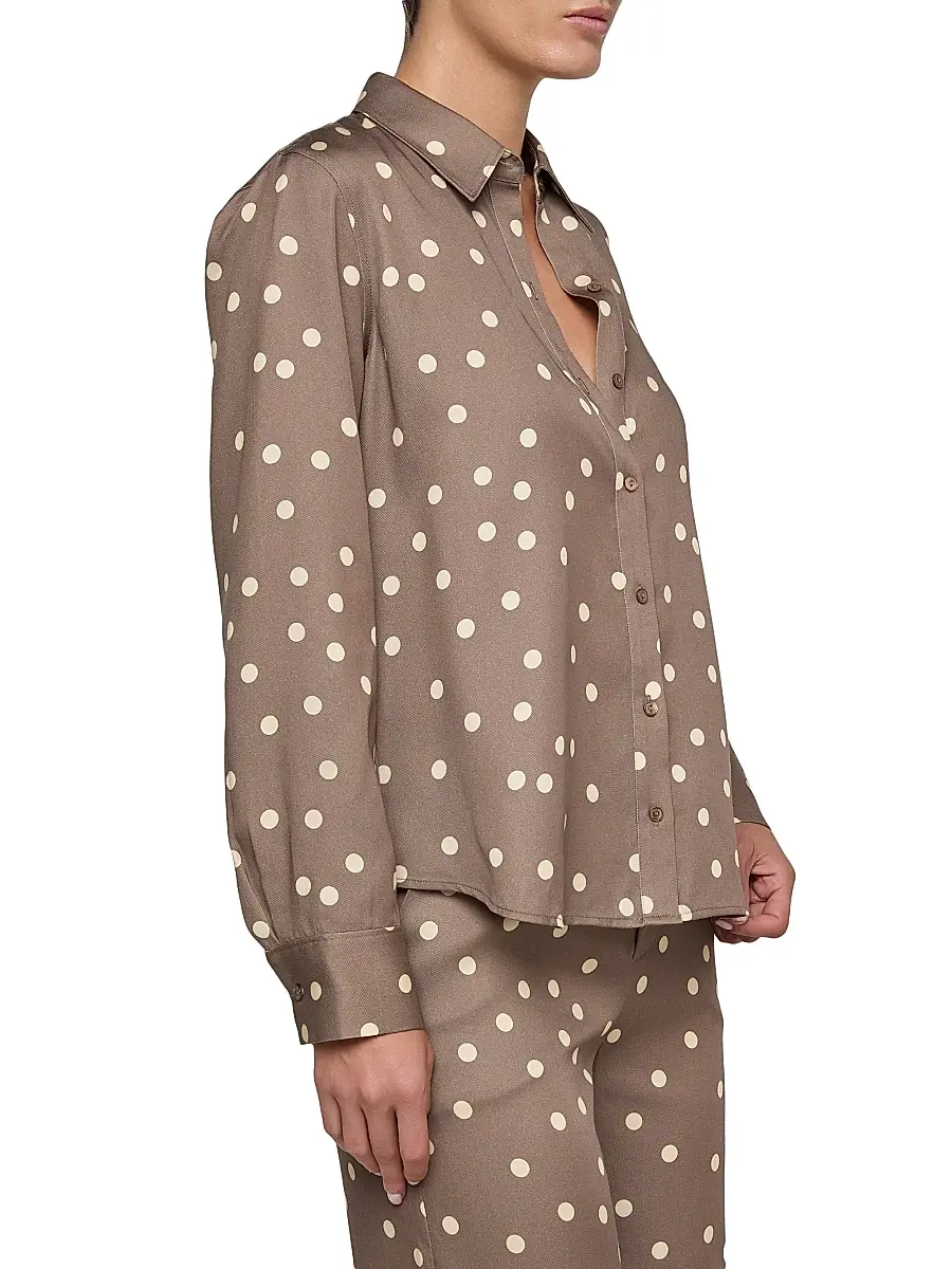 L'Agence Women's Ellery Polka Dot Blouse | Thumbnail 4 L'Agence Women's Ellery Polka Dot Blouse | Thumbnail 4