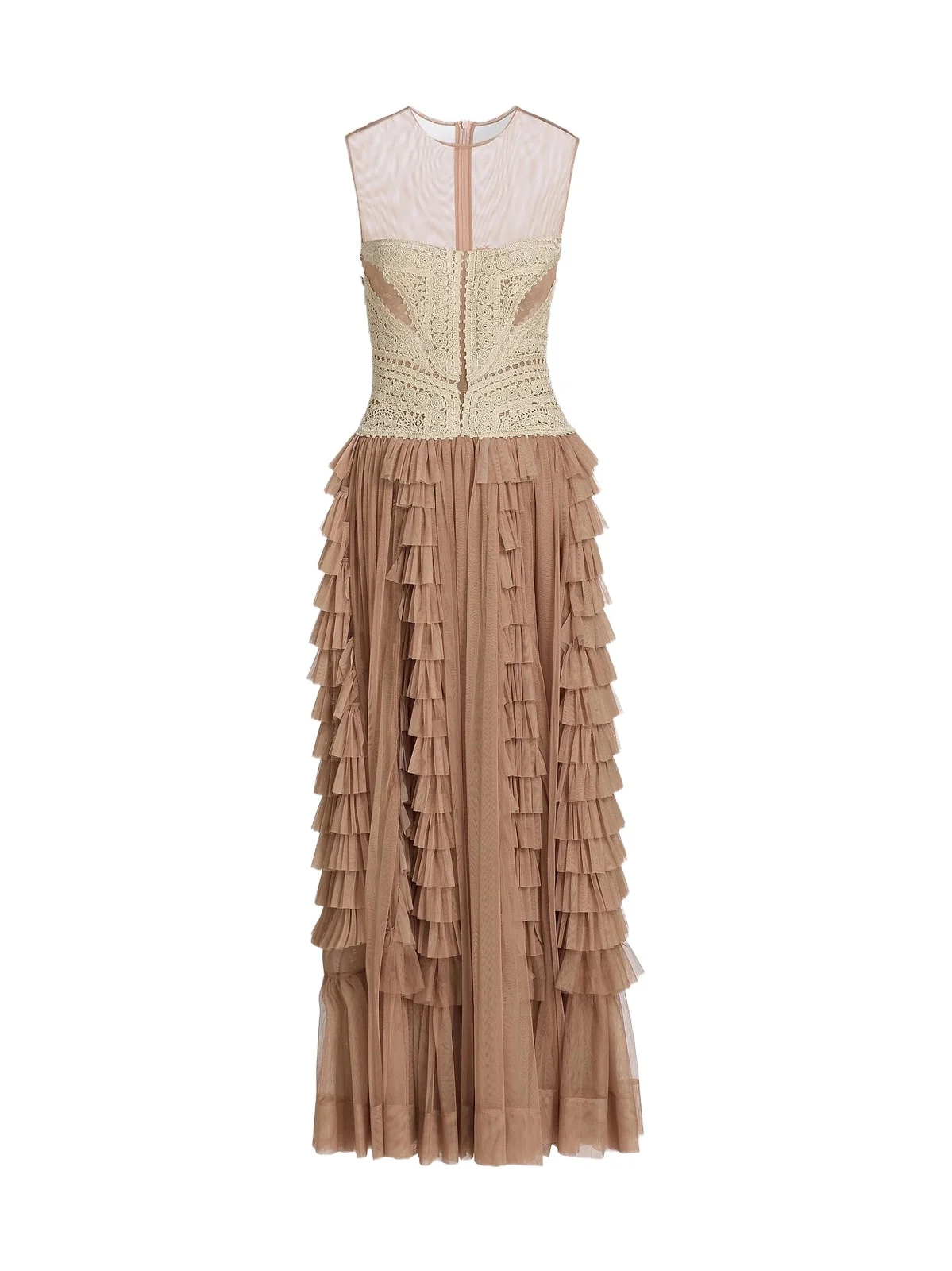 Ulla Johnson Women's Orla Crochet Tulle-Skirt Maxi Dress
