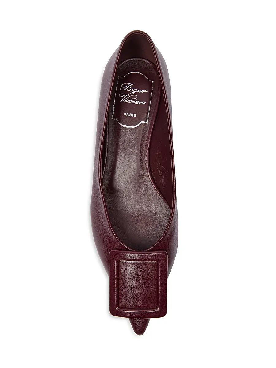 Roger Vivier Women's Leather Ballerina Flats | Thumbnail 5