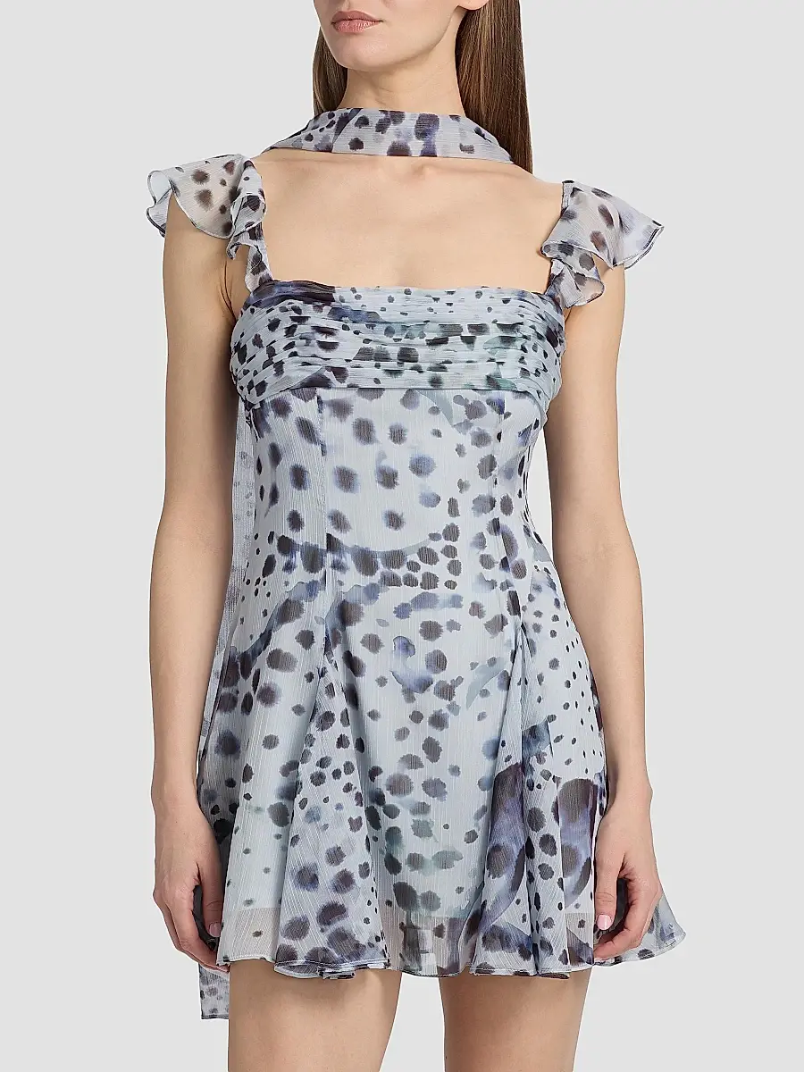 Amur Women's Reverie Printed Mini Dress | Thumbnail 3 Amur Women's Reverie Printed Mini Dress | Thumbnail 3