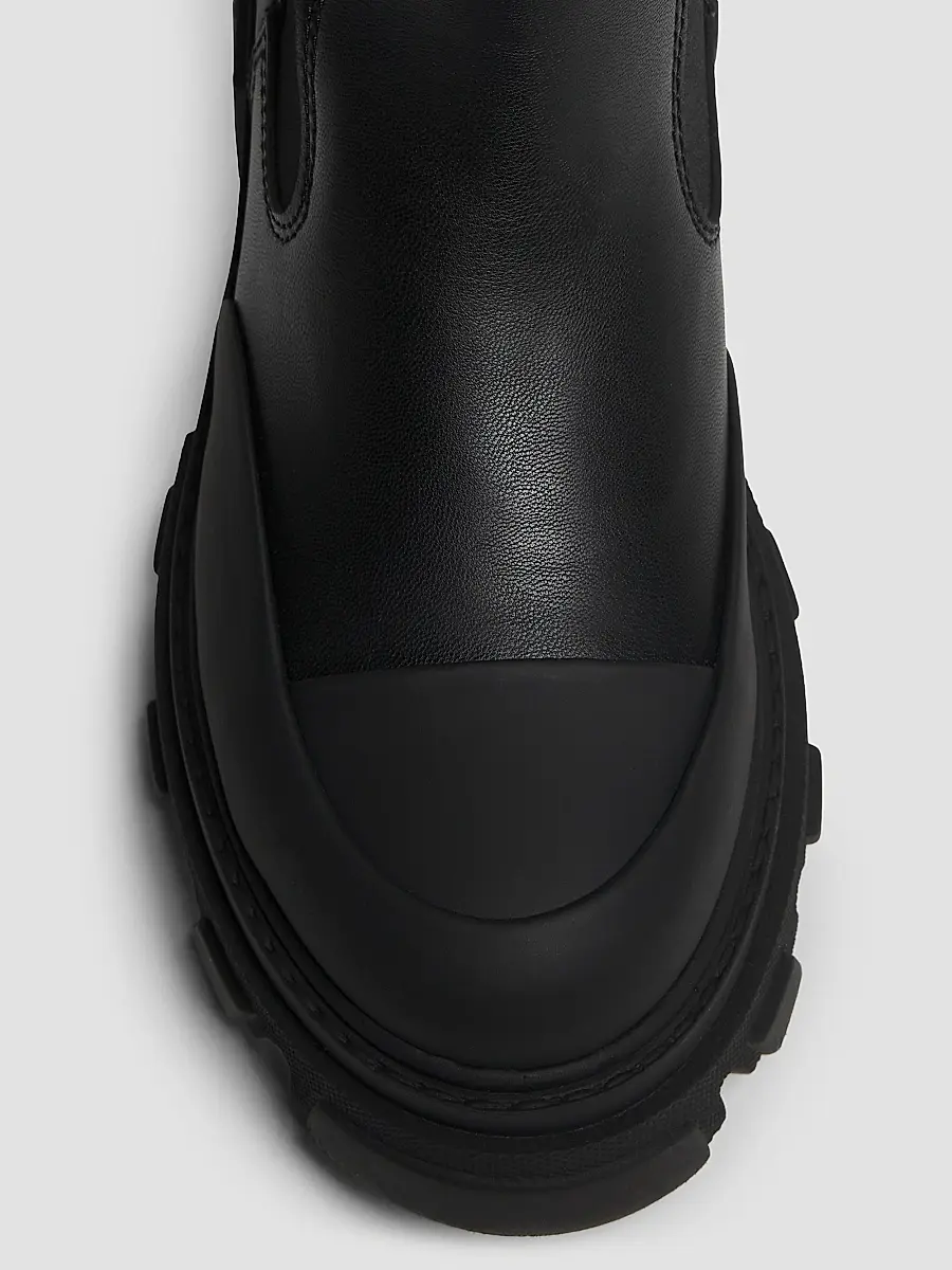 Ganni Women's Logo Leather Chelsea Boots | Thumbnail 4