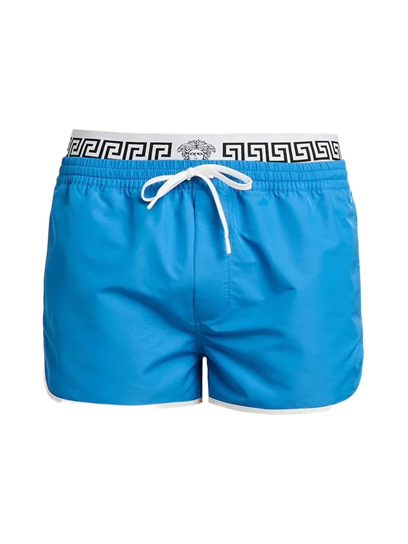 Versace Men's Golfo Elasticized Waistband Swim Shorts