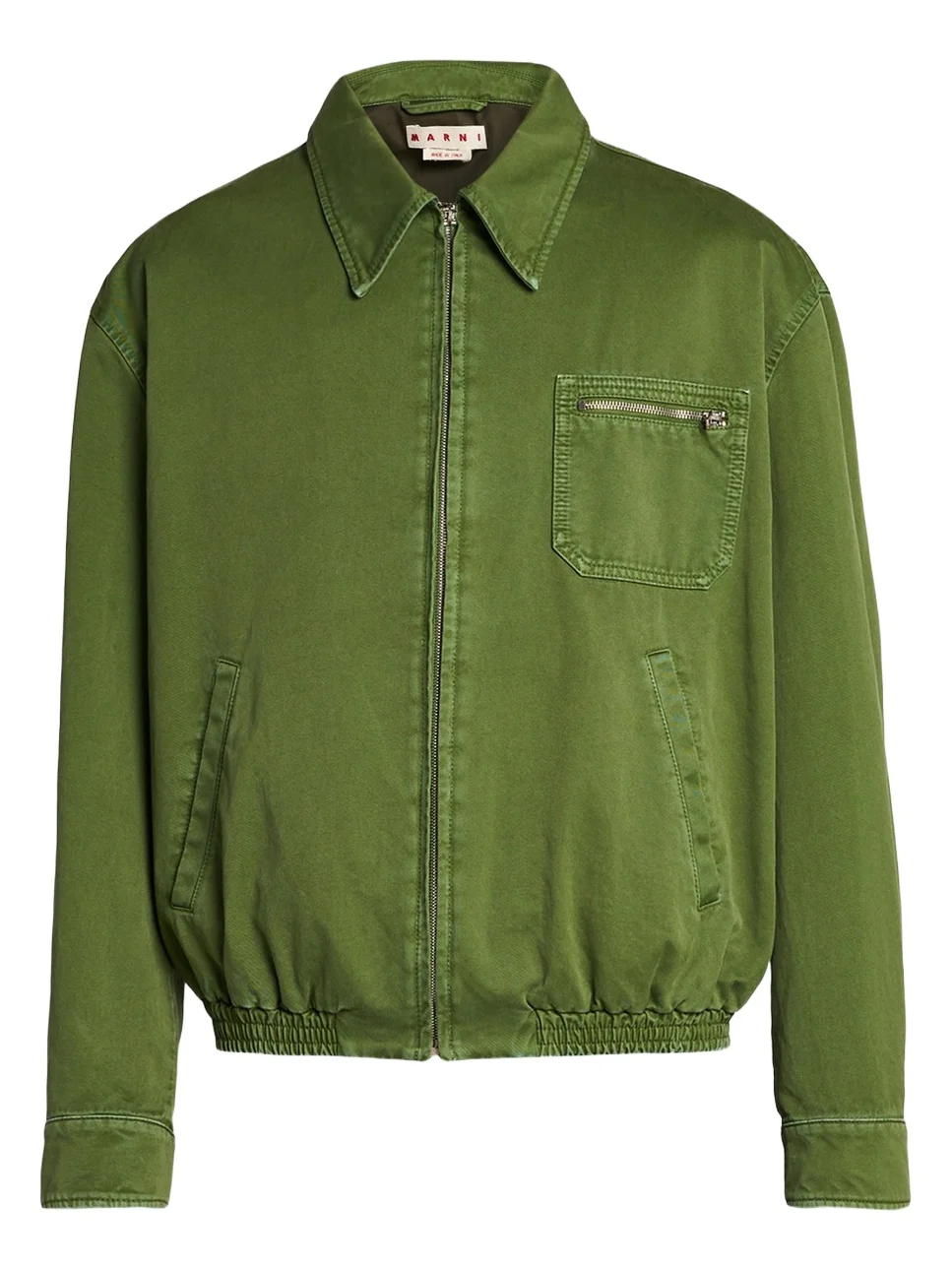 Men's Spread Collar Cotton Blouson Jacket Men's Spread Collar Cotton Blouson Jacket