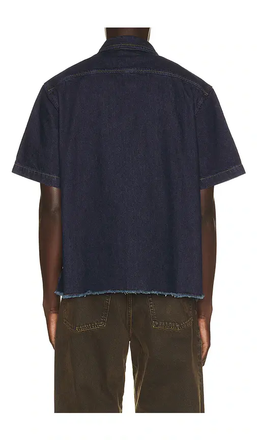 Percival Harley Denim Cropped Boxy Shirt | Thumbnail 6