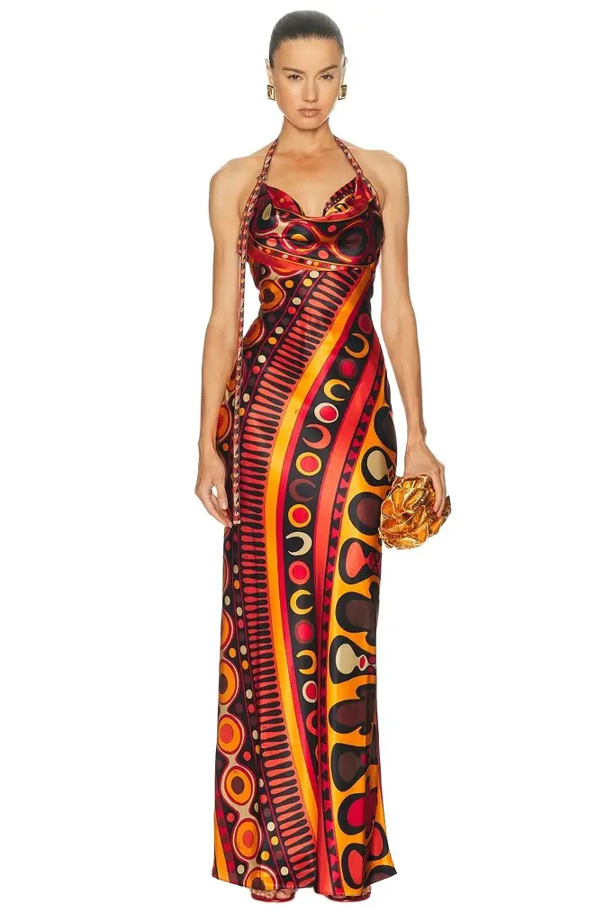 Satin Cowl Neck Dress Satin Cowl Neck Dress