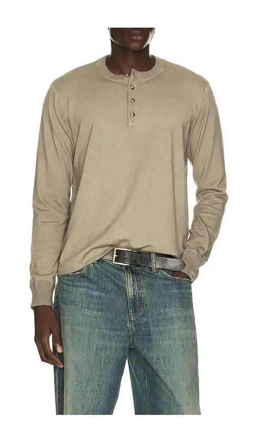 rag & bone Washed Supima Henley | Thumbnail 5 rag & bone Washed Supima Henley | Thumbnail 5