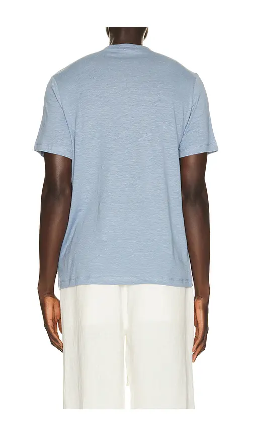 Onia Stretch Linen Crewneck Tee Shirt | Thumbnail 6