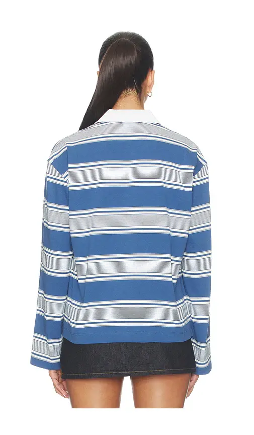 rag & bone Kelly Stripe Polo Long Sleeve | Thumbnail 3 rag & bone Kelly Stripe Polo Long Sleeve | Thumbnail 3