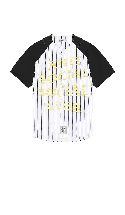 Anti Social Social Club Pinstriped Baseball Jersey | Thumbnail 4