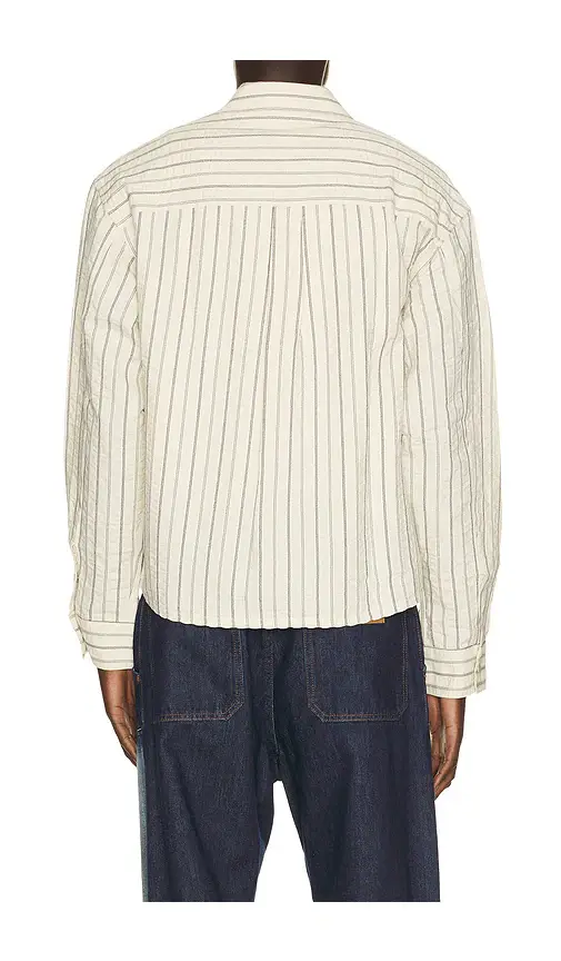 Bound Porto Herringbone Stripe Long Sleeve Shirt | Thumbnail 2 Bound Porto Herringbone Stripe Long Sleeve Shirt | Thumbnail 2