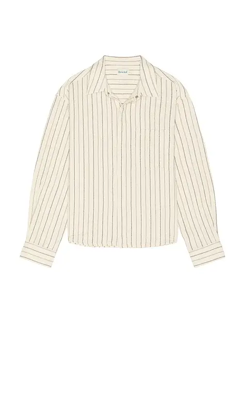 Bound Porto Herringbone Stripe Long Sleeve Shirt | Thumbnail 4 Bound Porto Herringbone Stripe Long Sleeve Shirt | Thumbnail 4