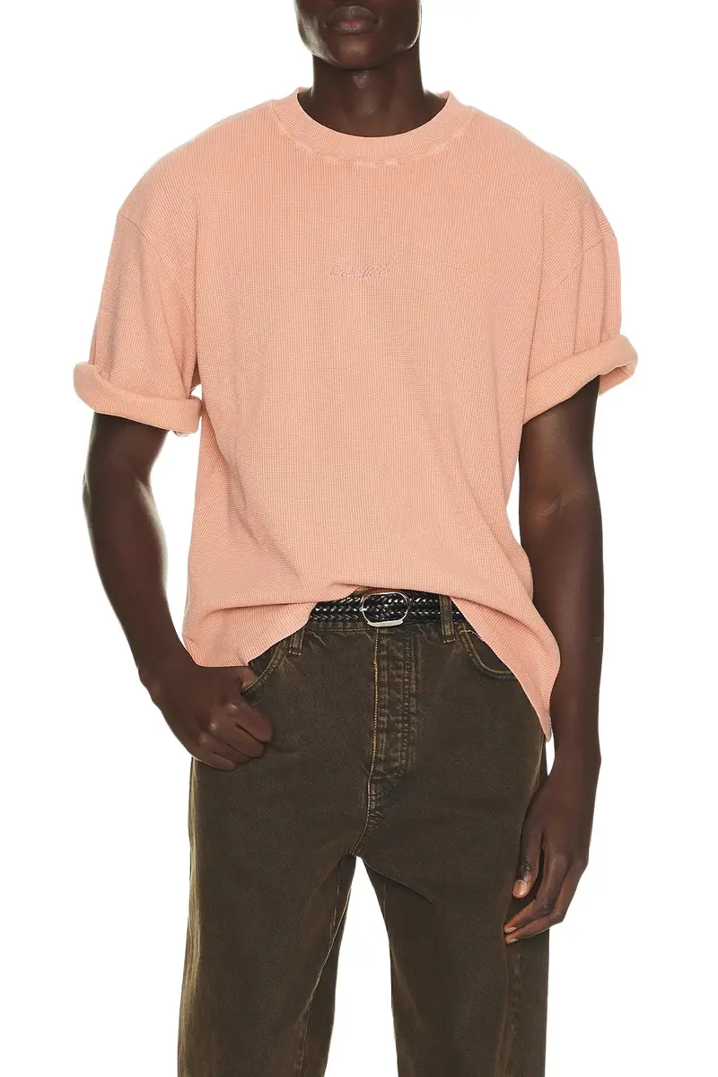 Acid Wash Organic Waffle Tee Acid Wash Organic Waffle Tee