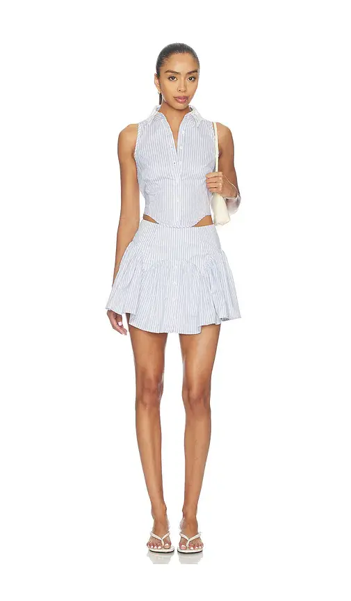 Fleur du Mal Embroidery Lace Collar Bib Top | Thumbnail 4 Fleur du Mal Embroidery Lace Collar Bib Top | Thumbnail 4