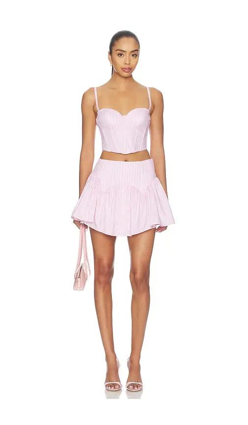 Fleur du Mal Poplin Cropped Hamptons Bustier | Thumbnail 5 Fleur du Mal Poplin Cropped Hamptons Bustier | Thumbnail 5