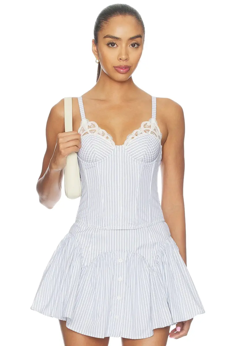 Fleur du Mal East Hampton Poplin Corset