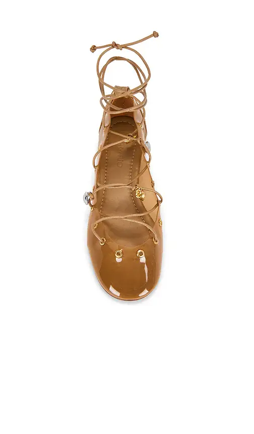 Farm Rio Sea Lace Up Jelly Ballerina Flat | Thumbnail 4