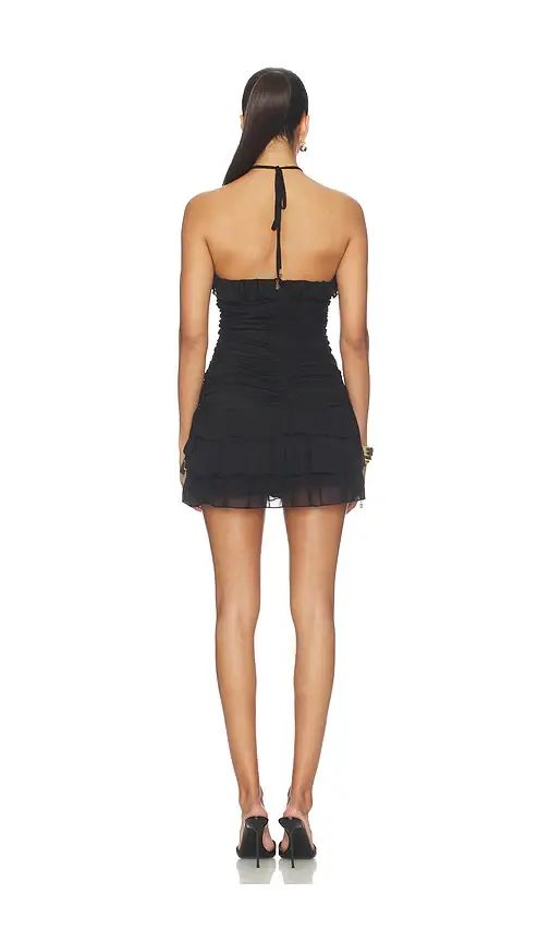 Runaway The Label Avani Deep-v Ruffle Mini Dress | Thumbnail 3 Runaway The Label Avani Deep-v Ruffle Mini Dress | Thumbnail 3