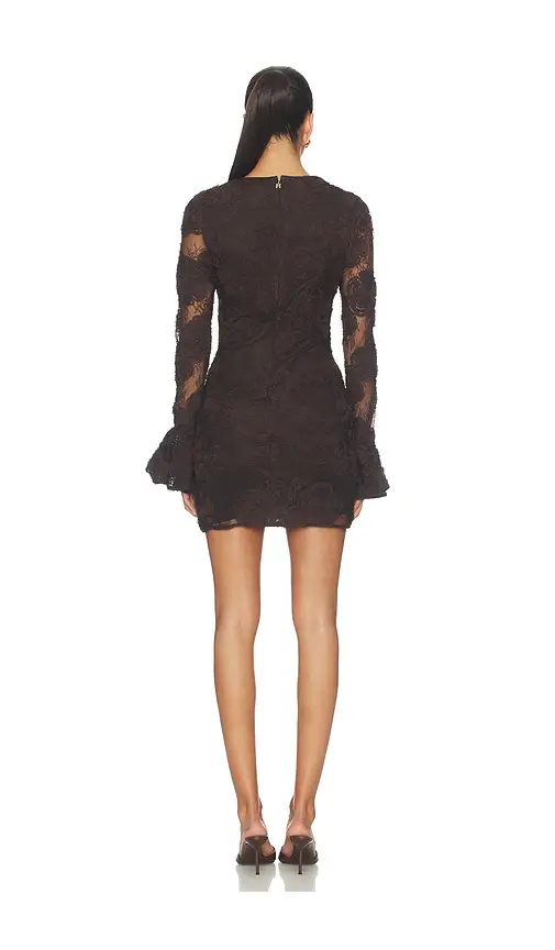 ROTATE 3d Flower Longsleeve Mini Dress | Thumbnail 3 ROTATE 3d Flower Longsleeve Mini Dress | Thumbnail 3