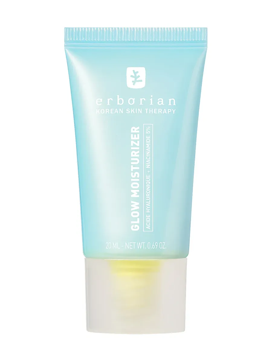 erborian Glow Moisturizer For Korean Glass Skin Effect With Hyaluronic Acid And 5% Niacinamide 20mL